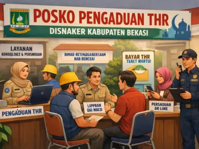 Posko Pengaduan THR Dibuka di Bekasi hingga 27 Maret 2026, Buruh Bisa Laporkan Perusahaan yang Telat Bayar