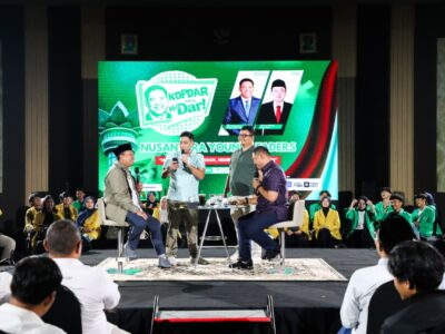 Nusron Wahid saat menjadi narasumber dalam acara Nusantara Young Leaders pada sesi “Total Politik” yang digelar di Banyumas, Jawa Tengah. 