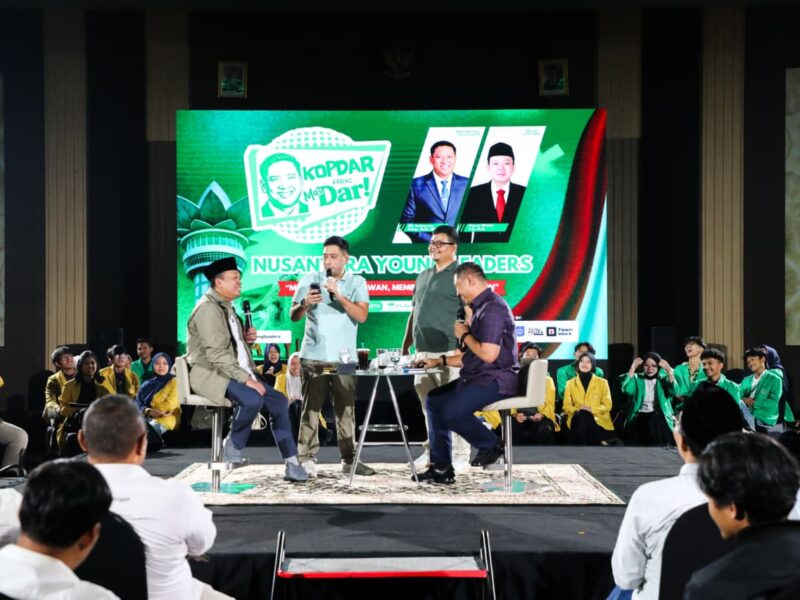 Nusron Wahid saat menjadi narasumber dalam acara Nusantara Young Leaders pada sesi “Total Politik” yang digelar di Banyumas, Jawa Tengah.