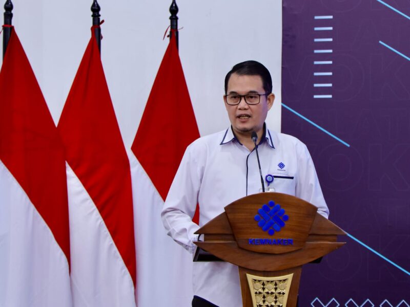 Direktur Jenderal Pembinaan Pelatihan Vokasi dan Produktivitas (Binalavotas) Kemnaker, Darmawansyah.