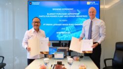 penandatanganan Blanket Purchase Agreement yang dilakukan Direktur Utama PLN Suku Cadang, Thommi Haposan, bersama Chief Executive Officer Rittmeyer AG, Roger Amhof.