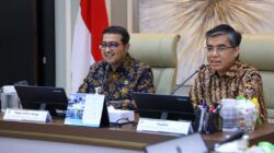 Pertemuan Menteri Ketenagakerjaan Yassierli dan Menteri Ekonomi Kreatif Teuku Riefky Harsya di Jakarta.