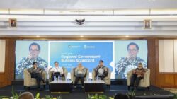 Sekjen Apkasi Joune Ganda saat menjadi pembicara panel dalam diseminasi Regional Government Success Scorecard (RGSS) di Hotel Grand Sahid Jaya, Jakarta, Rabu (03/06/2026). Foto: Humas Apkasi