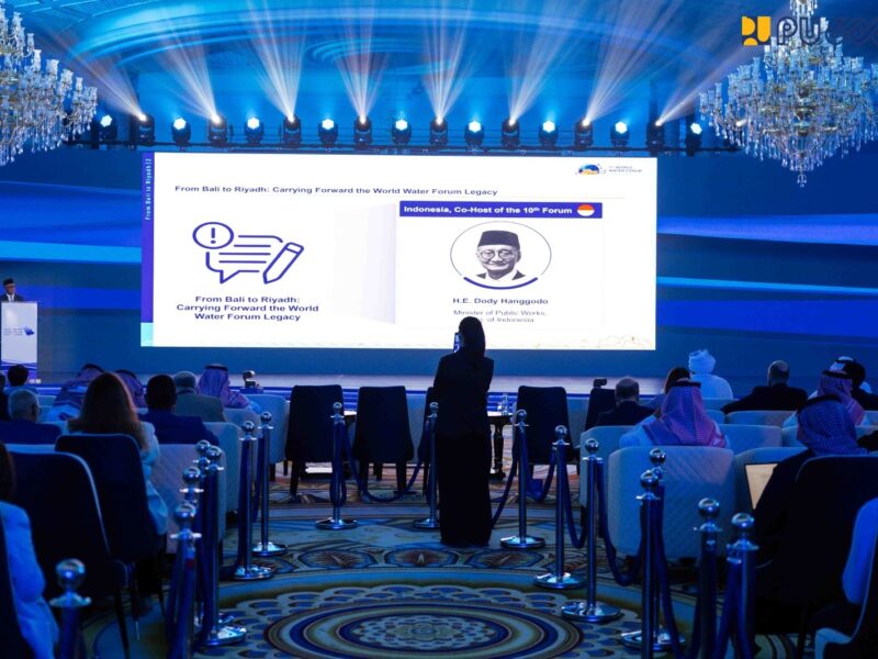 Menteri PU Dody Hanggodo jadi keynote speech dalam 2nd Stakeholder Consultation Meeting (SCM) di Jeddah, Arab Saudi, Minggu (28/6/2026).