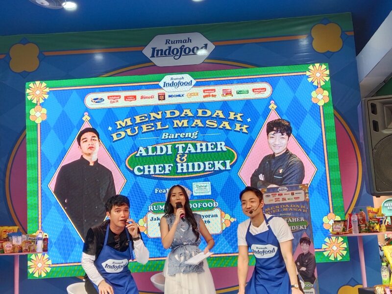 Mendadak Duel Masak Bareng Aldi Taher dan Chef Hideki. Foto: Ratih/peluangnews