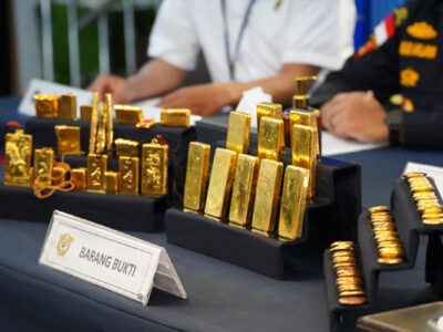 Penyelundupan Emas ke Hong Kong Rp45 Miliar Digagalkan