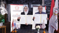 Penandatanganan Nota Kesepahaman (MoU) antara Sekretaris Jenderal Kemnaker, Cris Kuntadi, dan Ketua Umum Dewan Pimpinan Pusat (DPP) FPPI, Marlinda Irwanti, di Jakarta, Kamis (2/7/2026).