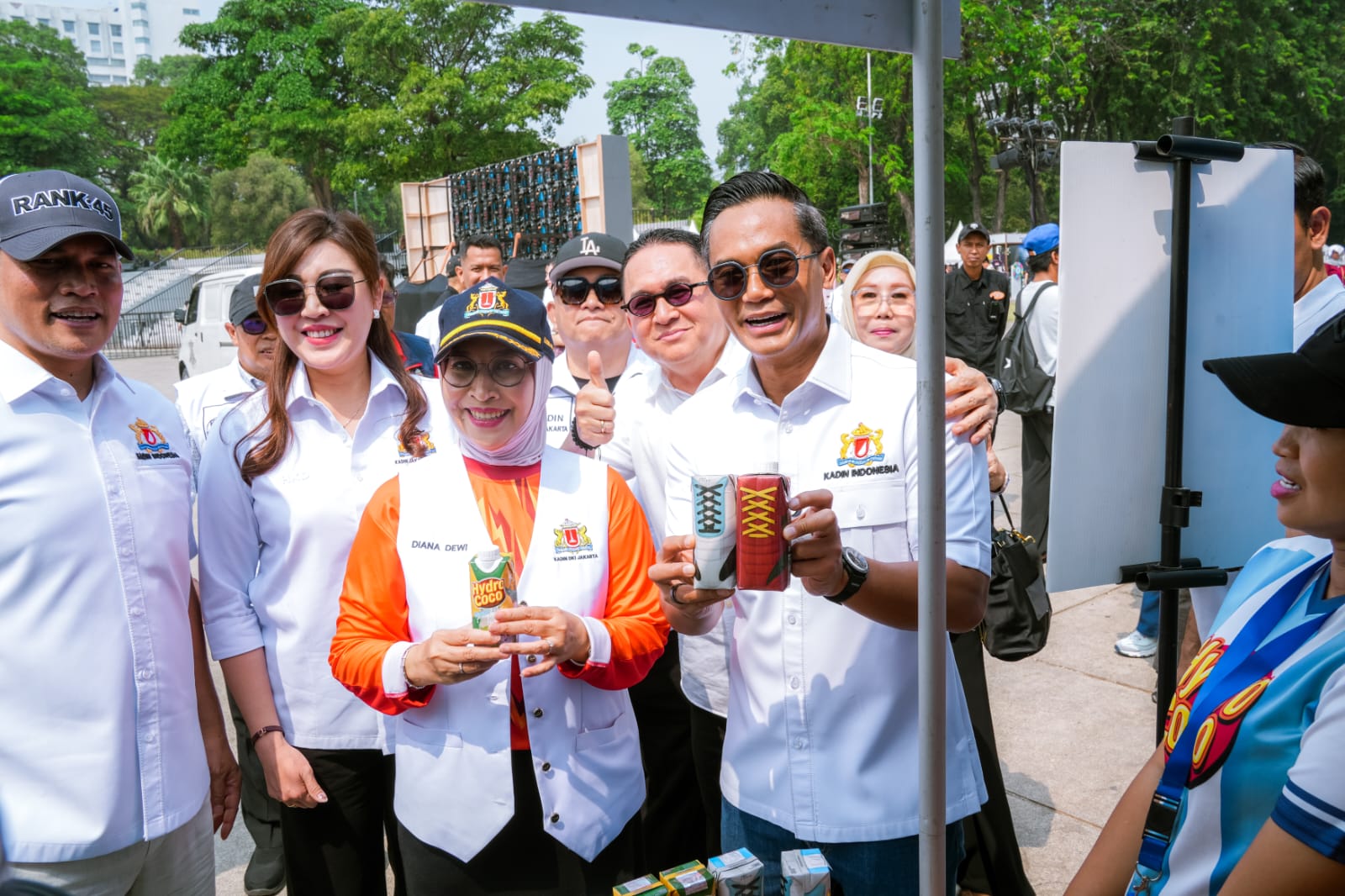 Anindya Bakrie dan Diana Dewi. Foto: Gema/Peluang