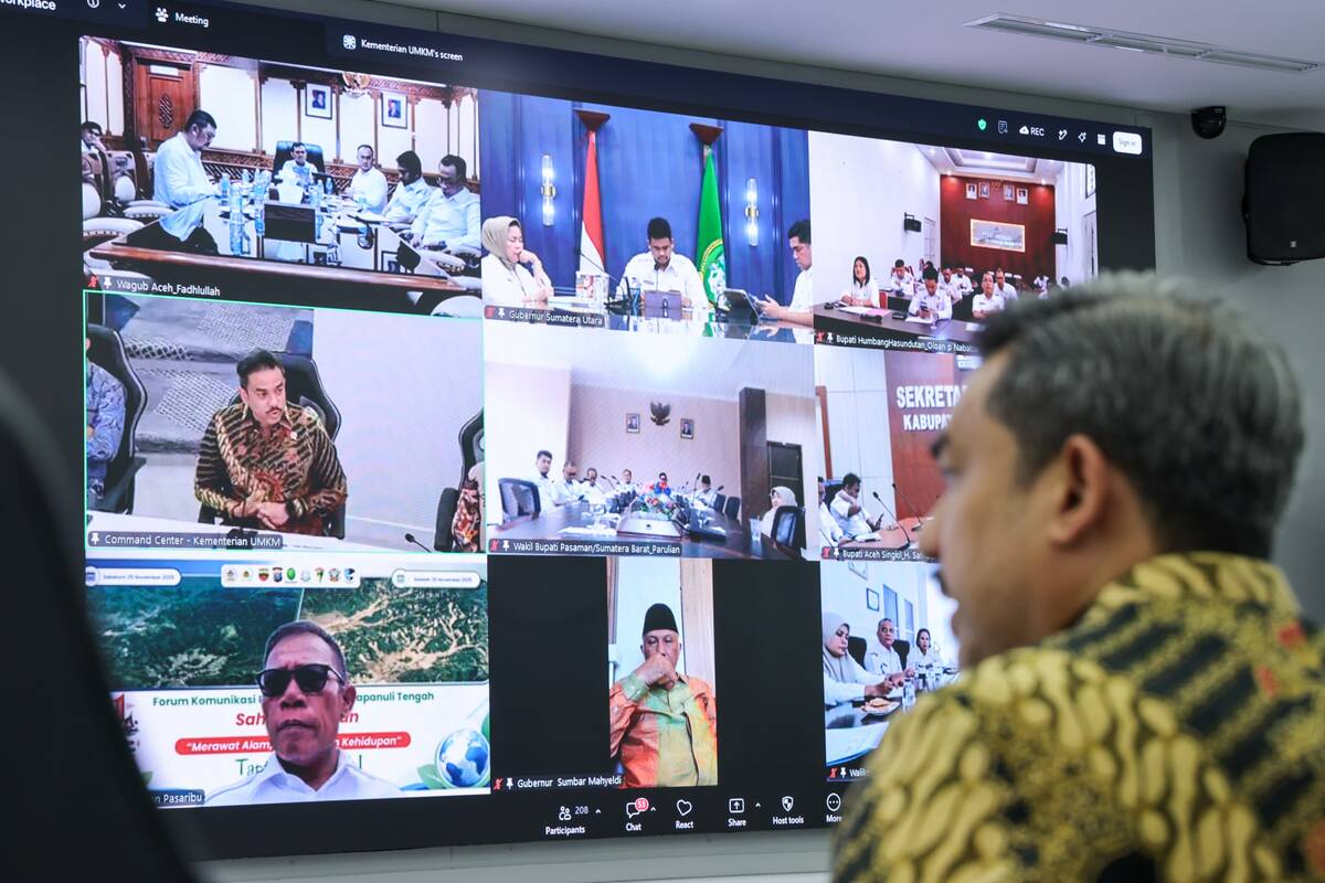 Pemulihan UMKM Terdampak Bencana Sumatera Dikawal hingga 2028