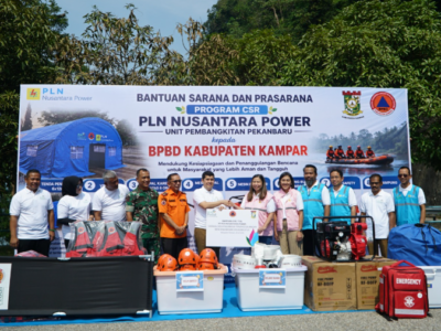 Srikandi PLN Nusantara Power  Perkuat Kesiapsiagaan Bencana di Koto Panjang