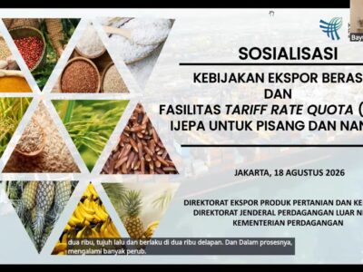 Kuota Tambahan Ekspor Pisang dan Nanas ke Jepang hingga 4.800 Ton