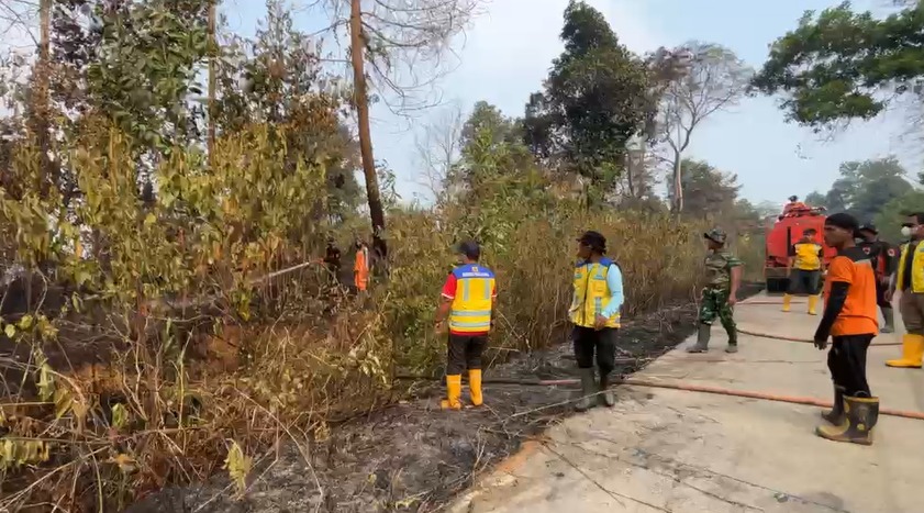 Kementerian PU tangani karhutla di tiga daerah. Foto: humas