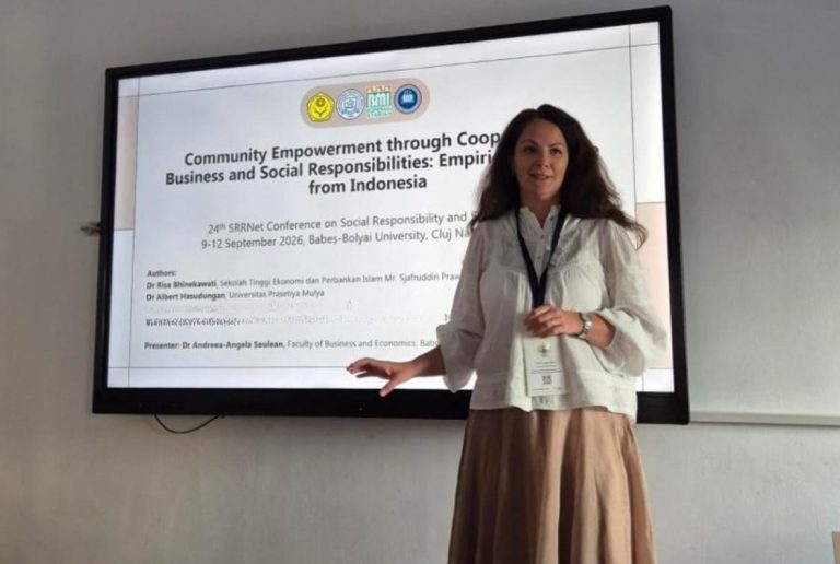 Dr. Andreea Seulean dari Fakultas Bisnis Universitas Babes Bolyai. Foto: klikbmi