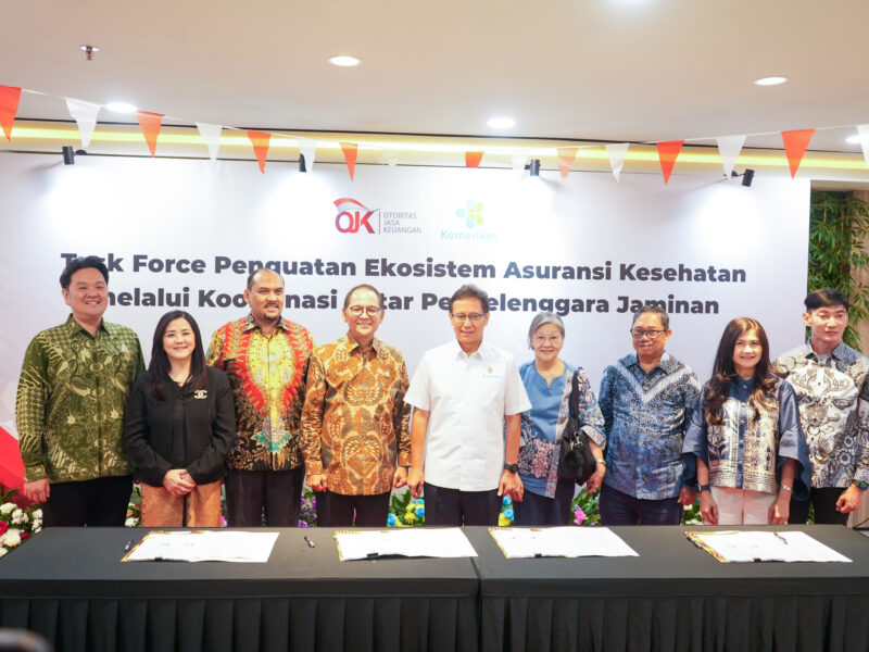 Kerjasama OJK dan Kemenkes. Foto: Gema/peluangnews