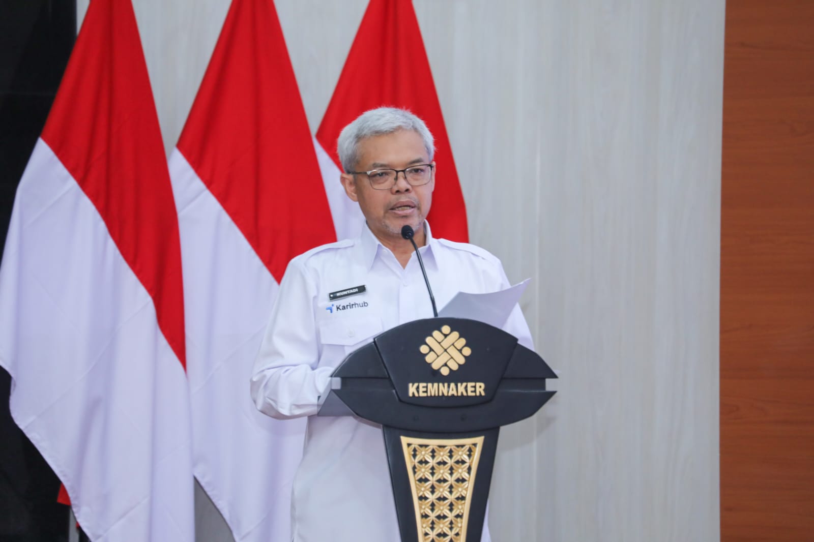 Sekretaris Jenderal Kemnaker Cris Kuntadi. Foto: humas/peluangnews