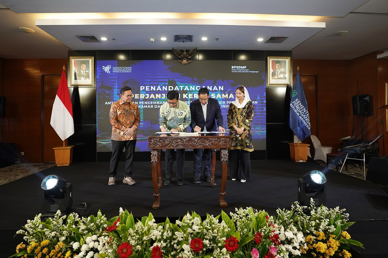 peluncuran “Cetak Biru Pengembangan SDM Perdagangan Menuju Indonesia Emas 2045” dan Trade Corporate University Kementerian Perdagangan (Trade CorpU). Foto: humas/peluangnews