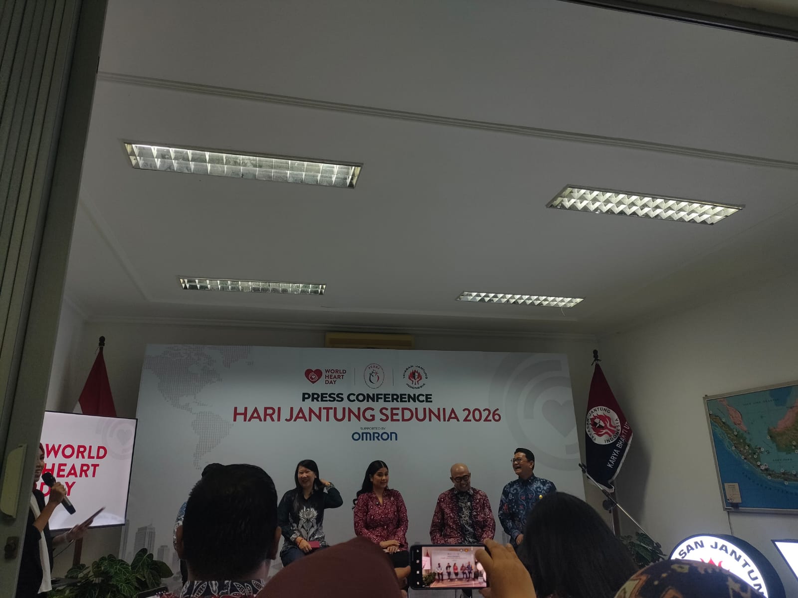 Peluncuran kampanye Hari Jantung Sedunia 2026. Foto: Feby/peluangnews