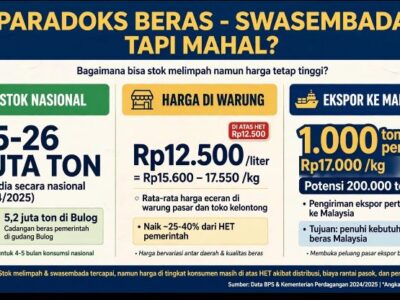 Paradoks Beras: Swasembada di Atas Kertas, Menjerit di Warung