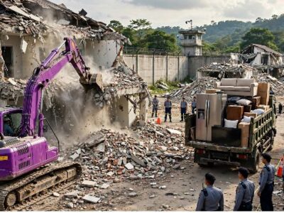 10 Bangunan Klaster Mewah di Lapas Cibinong Dibongkar