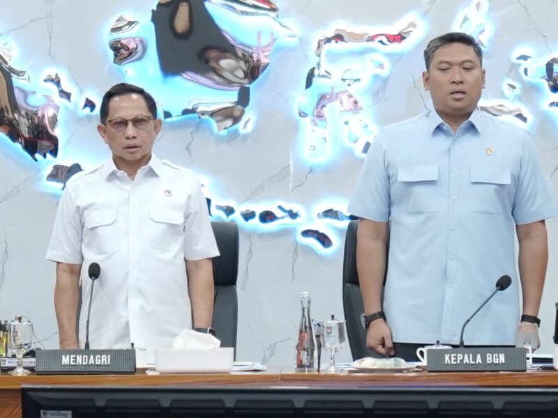 Mendagri Tito Karnavian dan Kepala BGN Sudaryono. Foto: humas/peluangnews