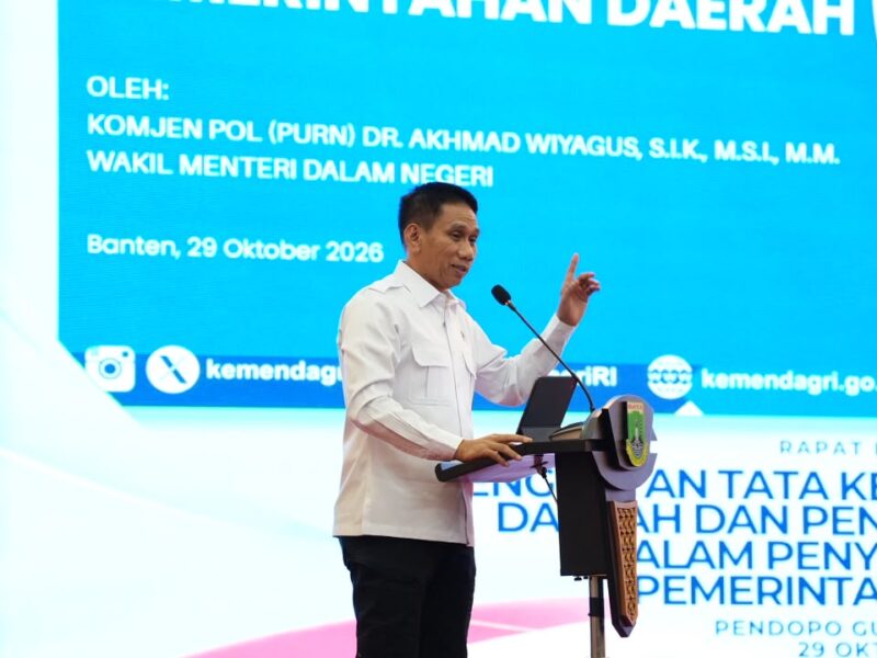 Wakil Menteri Dalam Negeri (Wamendagri) Akhmad Wiyagus.