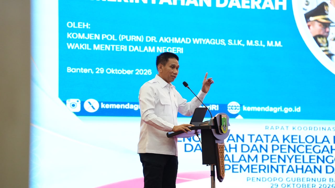 Wakil Menteri Dalam Negeri (Wamendagri) Akhmad Wiyagus. 