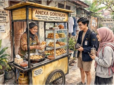 Modal 150 Ribu, Wajan Pinjam: Usaha Pedagang Gorengan di Depok Ini Pun Berkembang